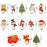 13 Pieces Double Sided Christmas Diamond Key Chain Kits Christmas Diamond Art Ornaments Christmas 5D DIY Painting Round Drill Key Chain Christmas Crystal Rhinestone Arts Craft Keychain