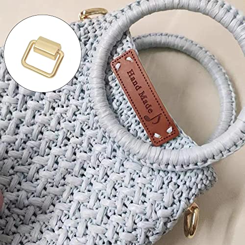 30 Pack Purse Suspension Clasp, D-Ring Metal Buckle with Screws，Metal Side Clip Bag Buckle Strap Hardware Clasp Chain Connector Buckle Detachable for DIY Purse Making Handbag Shoulder Crossbody Bags