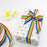 Teemico 55 Yards Rainbow Grosgrain Ribbons Double Face Rainbow Stripes for Gift Wrapping Party Decor Jewelry Making DIY Handmade Crafts (1.5cm Wide)