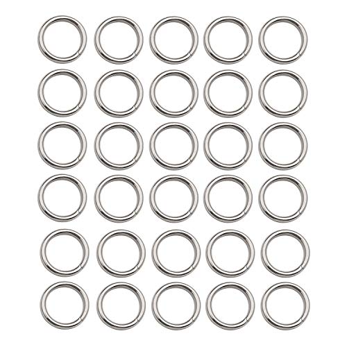 300 pcs Stainless Steel Split Rings Jump Rings Connector Rings for Jewelry Making Necklaces Bracelet Earrings Keychain DIY Craft (12614-10mm)