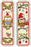 Vervaco Cross Stitch Bookmark Kit (Set of 2) Owls in Santa Hats 2.4" x 8"