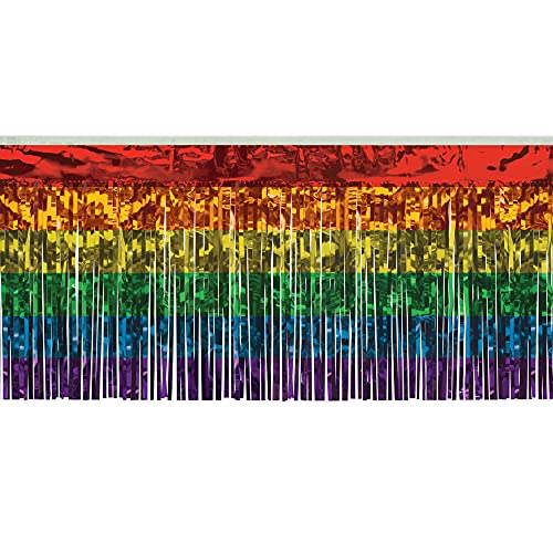 Rainbow 1-Ply Foil Fringe Curtain