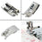 3pcs Sewing Machine Presser Foot Set of 1/4 inch Quilting Patchwork Presser Foot, Stitch in Ditch Foot and Overcast Presser Foot for Most Low Shank Snap-On Singer, Brother Sewing Machines