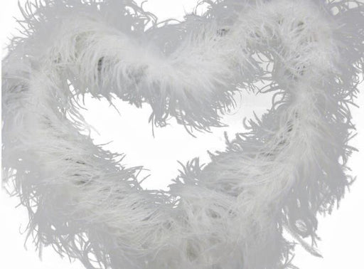 Sowder 72inch Length 1ply Ostrich Feather Boa for Wedding/party Decoration, Feather Scraf(white)