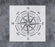 GSS Designs Compass Stencil Large 12x12 Inch Wall Stencil - Reusable Compass Rose Stencil for Painting on Wood Walls Concrete Floor - Mylar Stencil for Walls (SL-116)