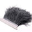 YEQIN 2 Yards Natural & Soft Ostrich Feathers Fringe Trims Ribbon - Used for Dress, Sewing Decoration, Craft Clothing, Boots, Wedding Decoration, DIY, Etc (silver gray)