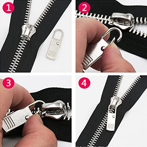 Zipper Pulls, Zipper Pull Upgraded 8PCS, Zipper Pull Replacement Premium Zipper Tab Tags Cord Extension Fixer for Luggage, Backpacks, Jackets, Purses, Handbags