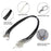 10pcs Adjustable Necklace Cords Wax Rope Necklace Cord String for DIY Jewelry Making with Electroplating Lobster Claw Clasp(Black)