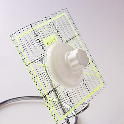 YICBOR 2PCS White Acrylic Quilting Ruler Handle