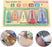 Bias Tape Makers Kit of 5 Sizes 1/4" 3/8" 1/2" 3/4" 1" DIY Quilting Tools Kit for Fabric Sewing and Quilting