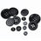 400 Pieces Buttons Round Resin Button 7 Sizes of Black Round Mixed Buttons with Storage Box for Sewing Crafting Replacement, 2 and 4 Holes Assorted Sizes