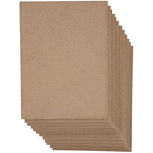 Blank Wooden Chipboard Sheets for Crafts and Signs (9x12 Inches, 12 Pack)