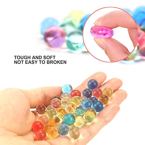 Huge 2 Pounds(200,000pcs)Pack of Water Gel Beads, Rainbow Mix, Gel Water Gun, Sensory Toy and Decorations