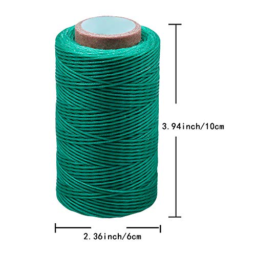 Colorful 284Yards Leather Sewing Waxed Thread-Practical Long Stitching Thread for Leather Craft DIY/Bookbinding/Shoe Repairing/Leather Projects