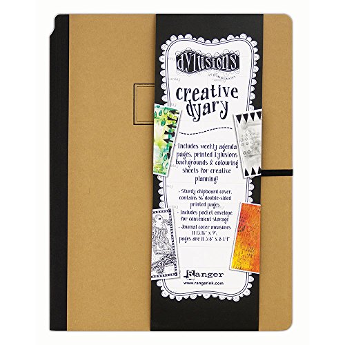 Ranger Dyan Reaveley's Dylusions Creative Dyary Scrapbooking & Stamping, Black