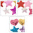 Buddy 14 Pcs Sequins Star Heart Shaped Patch Applique Iron-on Badge Embroidered Patch Clothes DIY Accessory