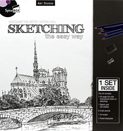 SpiceBox Adult Art Craft & Hobby Kits Art Studio Sketching