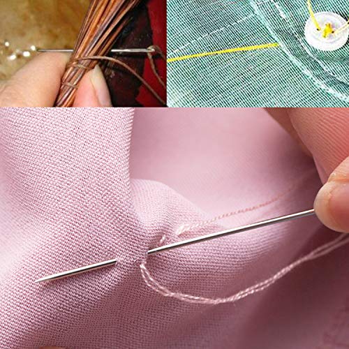 Honbay 4PCS 6/9/10/12 Inch Long Straight Hand Needles Sewing Upholstery Needles for Home Upholstery Webbing Carpet Leather Canvas Repair Arts Crafts Projects