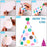 25 Pcs Hats Set Includes 1 Colorful Happy Birthday Banner 3 Happy Birthday Glasses 10 Birthday Whistles 11 Adorable Party Cone Hats for Birthday Party Decor (Classic Style)