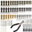 Zipper Repair Kit with Replacement Zippers [197pcs] Zipper Fix Kit & Replacement Zipper Slider Set with Pliers - Ideal for Fixing Luggage, Coats, Jean, Jackets, Tents - Zipper Repair On The Go