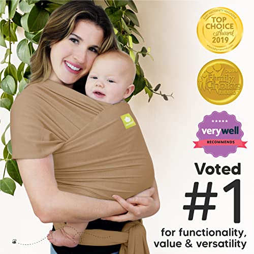 KeaBabies Baby Wrap Carrier - All in 1 Original Breathable Baby Sling, Lightweight,Hands Free Baby Carrier Sling, Baby Carrier Wrap, Baby Carriers for Newborn, Infant, Baby Wraps Carrier (Warm Hearth)