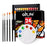 Colorful Stain Glass Paint Set with 6 Brushes, 1 Palette, 24 Color Waterproof Acrylic Enamel Painting Kit for Kids to Arts on Transparent Wine Glasses, Light Bulbs, Porcelain, Windows and Ceramics