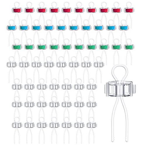 Bobbin Clips, Clear Bobbin Thread Buddies Set Includes Sewing Bobbin, Bobbin Clips, Bobbin Thread Holders Sewing Machine Accessories for Thread Spool Organizing(180 Pcs)