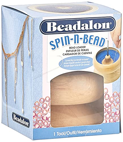 Beadalon 206A-400 Spin-n-Bead Bead Loader,Natural
