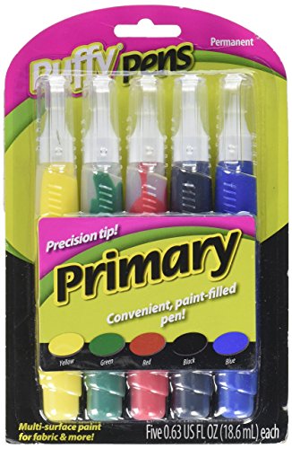I Love To Create 5-Piece Puffy Paint Pen Set, Primary