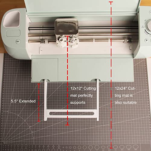 LOPASA Extension Tray Compatible with Cricut Explore Air 2 and Explore 3, Cricut Accessories for Mats Holder, Cricut Tray Extender, Suitable for 12x12 & 12x24 Grip Cutting Mat (Explore Series Machine Only)