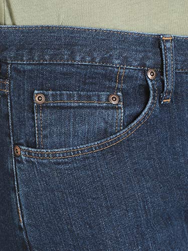 Wrangler Authentics Men's Big & Tall Classic 5-Pocket Regular Fit Jean, Dark Indigo Flex, 58W x 32L