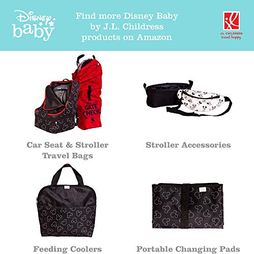 Disney Baby by J.L. Childress Side Sling Cargo Net, Stroller Organizer & Storage, Mickey Black