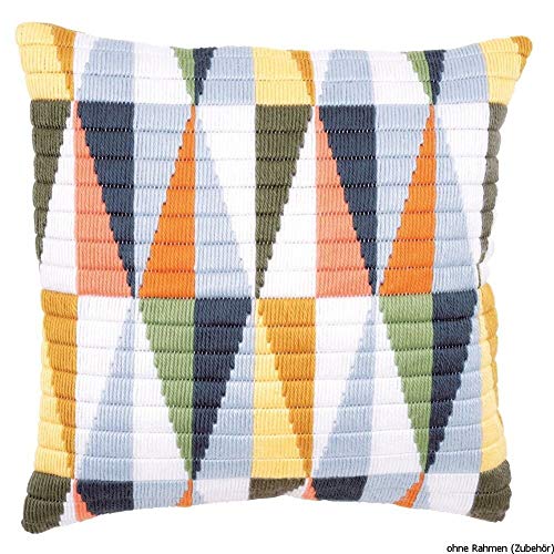 Vervaco 1-Piece Long Stitch Cushion Triangles