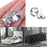 abcGoodefg 60PCS Rhinestone Sew Buttons Diamond Crystal Upholstery Nails Tacks Sofa Wall DIY Crafts Decoration 25mm/1 inch 20mm