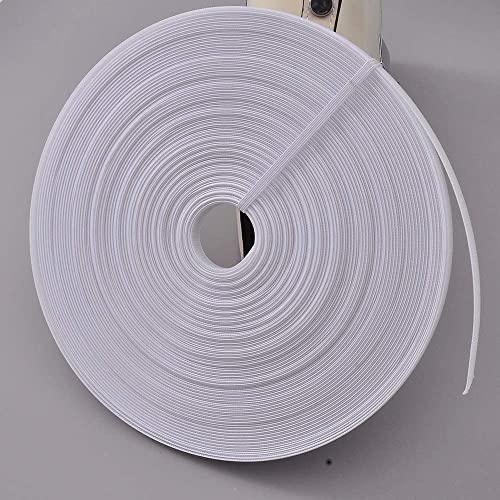 25 Yards Polyester Boning for Sewing - Sew-Through Low Density Boning for Corsets, Nursing Caps, Bridal Gowns (White, 6mm)