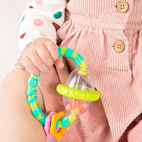 Bright Starts Baby Rattle & BPA-Free Teether Toy, Ages 3 Months+