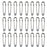 Brooches Heavy Duty Safety Pins 1.6"/38mm/31mm Metal Spring Lock Pin Fasteners for Clothes Hats Skirts Dressessewing Garments DIY Craft Making 60pcs (Gunmetal, 38mm)