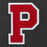 Letter P - Chenille Stitch Varsity Iron-On Patch by pc, 4-1/2", TR-11648 (Red/White)