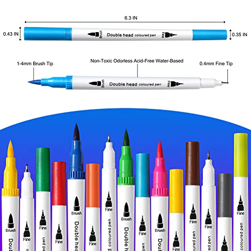 Upanic 36 Colors Brush Tip Markers for Adult Coloring,Coloring Markers —  Pigalata
