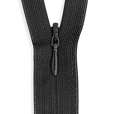 Black Zipper 10 inch Heavy Duty Zipper Invisible Zipper Sewing Plastic Zipper Pants Zipper Dress Zippers for Sewing Zipper Crafts 10" Hidden Zipper