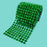 1 Yard Sew Stitch On Spike Stud Rivet Flat-Back Punk Rock Trim Ribbon mesh Bead Craft (Green)