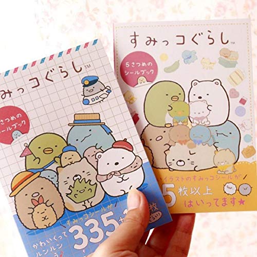 ANKOMINA 2 Pack 670 Pieces Cute Cartoon Animals Washi Stickers Book for Albums Diary Calendar Decoration Scarpbook Planner Journal Kids DIY Toy Korean Stationery