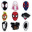 9 Pcs Amazing Spider Embroidered Patches Cartoon Superhero Across the Verse Sew Iron on Applique Decorative Repair Patch DIY Craft Accessories Gifts for Fans Costume Clothing Jacket Jeans Backpack Hat