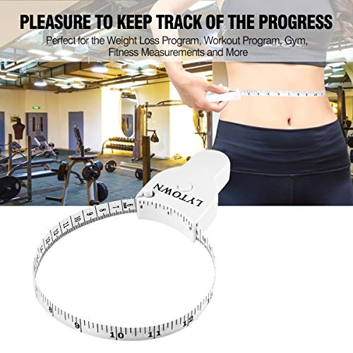 2PCS Body Tape Measure 60inch (150cm), Automatic Telescopic Tape Measure for Body Measurement & Weight Loss, Accurate Tape Measure for Tailor, Sewing, Fitness,, Handcrafts, Clothes