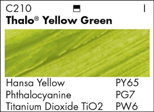 Grumbacher Academy Acrylic Paint, Gloss, 90ml/3 oz Metal Tube, Thalo Yellow Green