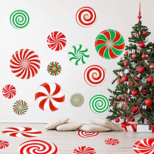 4 Pcs Christmas Stencils for Painting Christmas Candy Stencils Template Plastic Reusable Peppermint Candy Stencils on Wood for Christmas Decor Fabric Canvas DIY Home Decor 12x 12inch