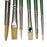Mont Marte Gallery Series Oil Brush Set, 6 Piece. Includes 6 Different Sized Oil Paint Brushes Made from Taklon and Hog Bristles.