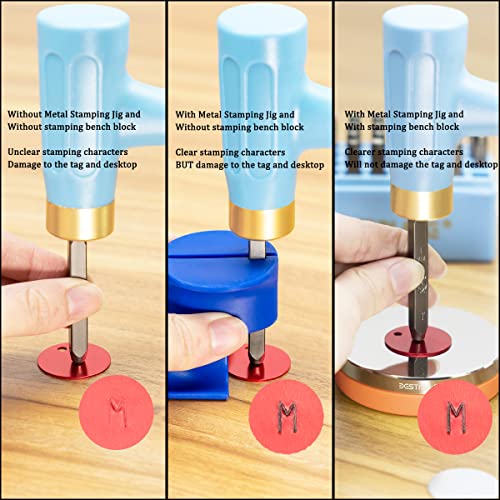 BESTNULE Metal Stamping Kit, Number and Letter Stamp Set (A-Z, 0-9 and"&","Love" Symbol), Industrial Grade Hardened Carbon Steel, Perfect for Imprinting Metal, Wood, Plastic, Leather(3/16", 5MM)