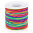 Hair Beads for Braids for Girls, 1.2/1.5mm Elastic Rainbow Stretch String Necklace Beading Thread Cord for Bracelets Jewelry Making 109/82 Yard (1.51)