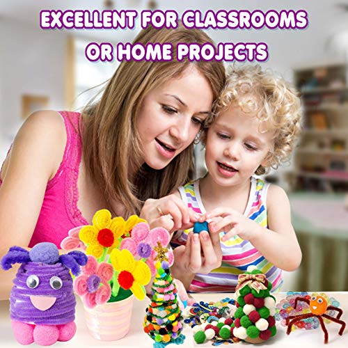 YITOHOP Arts and Crafts Supplies for Kids -1000+ pcs Art Craft kit in Carrying Travel Box for Toddlers Ages 5+ -All in One D.I.Y Crafting School Kindergarten Project Activity- Ideal Christmas Gifts